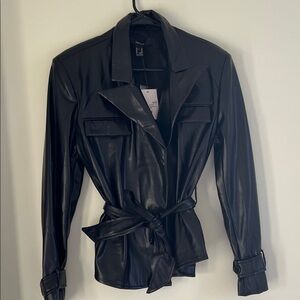 NWT Faux leather jacket